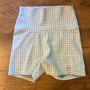 Alo yoga gingham shorts xs